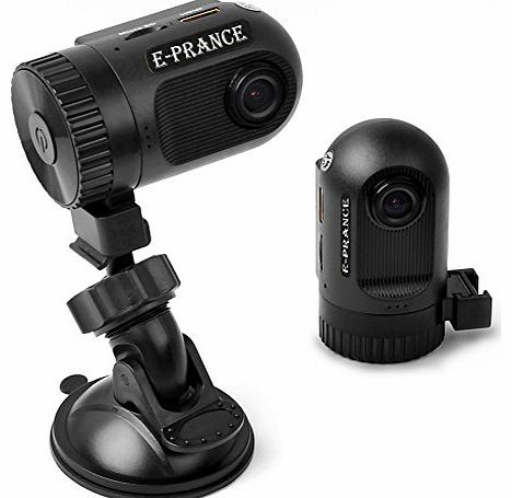 E-PRANCE 1.5`` 1080P Car Dash Cam   120 Degree Wide Angle   G-sensor   Loop Recorder   Motion Detection   HDMI/AV Output