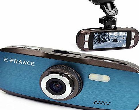 E-PRANCE New G1W Novatek 2.7`` Car Dashcamera Driving Recorder   1920*1080P 30FPS   G-sensor   Car License plate   MOV   140 degree wide angle lens   Night Vision   H.264