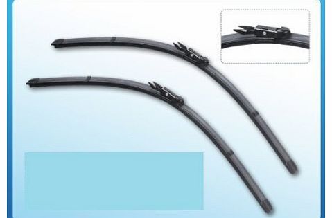 EA Twin Pack CITROEN C4 2004-2009 AERO Flat Wiper Blades 24-28 Pinch Tab Fitment