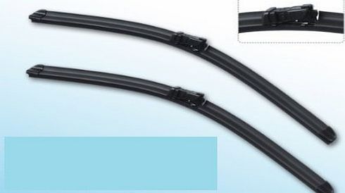 EA Twin Pack SKODA FABIA 2007  AERO Flat Wiper Blades 21-21 Push Button Fitment