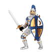 KNIGHT WITH OVAL SHEILD