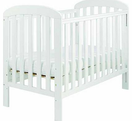 Anna Dropside Cot - White