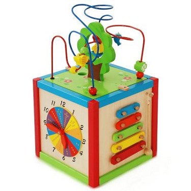 Wooden Activity Cube