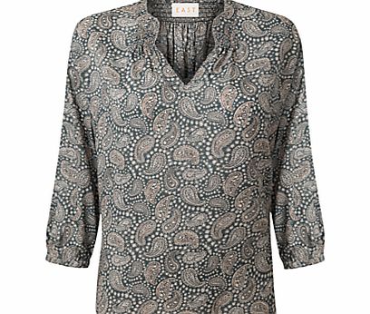 East Lena Print Shirt, Slate