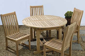 Suffolk Teak Round Extending Table (GF012)