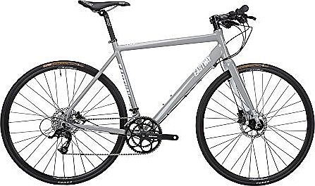 Eastway Mens Alloy Flat 3.0 Bar Road Bike - Grey/White, Large