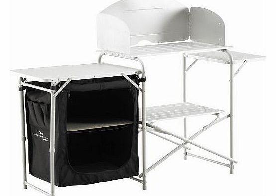 Easy Camp Sarin Kitchen Table - Black, 143 x 48 x 110 cm