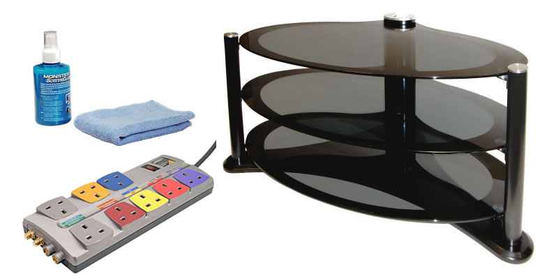 Easycom BUN/ZIN421458/BKI/771 Oval TV Stand