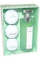 Bulgari Eau Parfumee Cologne au the Vert 75ml and 3 Golf Balls