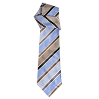 ecb Jacquard Silk Tie - Storm/Sky.