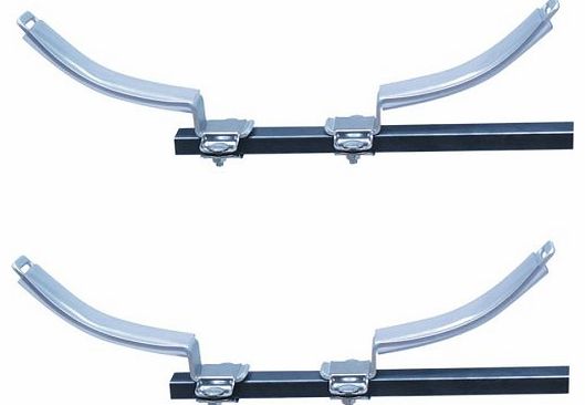 Eckla - Roof Rack Oval Shaped Split V Bars for Kayaks, Canoes or Boat Transportation