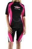 Board Angels Womens Shortie Wetsuit Black/Pink