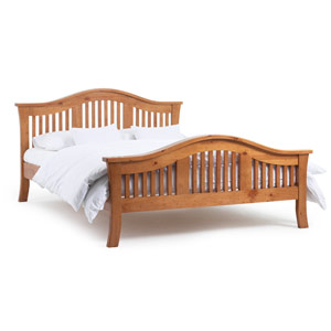 Ecofurn , Nevada, 4FT 6 Double Wooden Bedstead