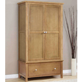 Ecofurn New Cotswold 2 Door 1 Drawer Wardrobe in