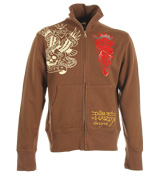 Brown Eagle Tattoo Full Zip Jacket