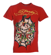 Dagger Skulls and Snakes Red T-Shirt