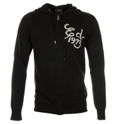 Eagle Jacquard Black Full Zip Hooded