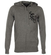 Eagle Jacquard Grey Full Zip Hooded