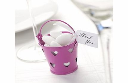 EFS Hot Pink Heart Pails x5