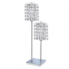 Eglo Lighting Pyton Double Chrome and Crystal Table Light