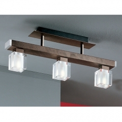 Tenno Antique Brown Triple Ceiling Light