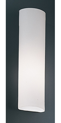 Zola White Glass Modern Wall Light