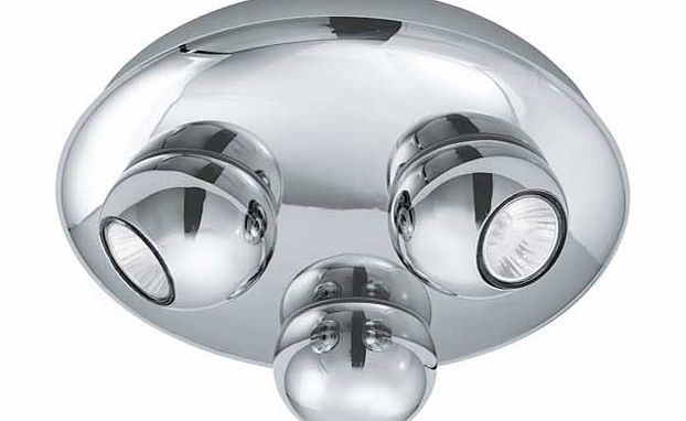 Eglo Norbello 3 Point Chrome Ceiling Light