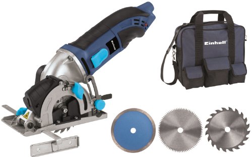 Einhell BT-CS 860KIT Mini Circular Saw with Robust Blades and Tool bag