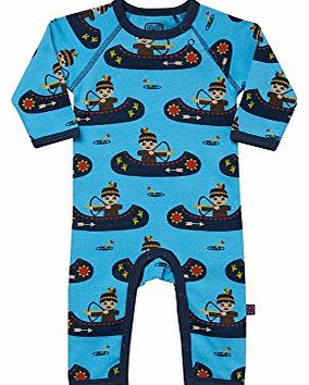 Ej Sikke Lej Baby Boys 0-24m Canoe Spieler Romper, Blue (Malibu Blue 582), 6-9 Months (Manufacturer size: 74)