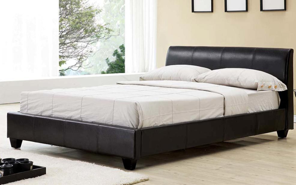 Elan Galaxy Faux Leather Bedstead, Single, Faux