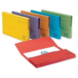 Bright Manilla Document Wallets Blue Ref