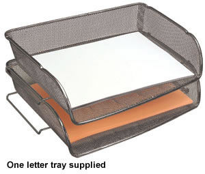 Eldon Mesh Letter Tray Side-loading Metal