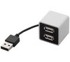 ELECOM Cube 4-port USB 2.0 Hub - passive - white