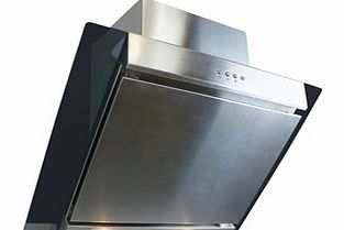 ElectrIQ 60cm Angled Designer Chimney Hood -