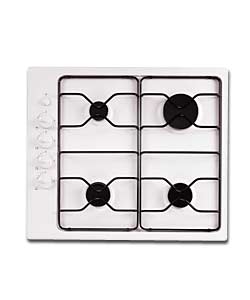 ELECTROLUX White 4 Burner Gas Hob