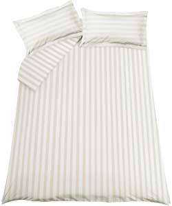 Elegance Champagne Satin Stripe Duvet Cover