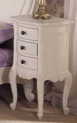 elegance PAINTED BEDSIDE CABINET 3 DRAWER