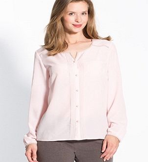 Elegant Two-Tone Round Neck Blouse