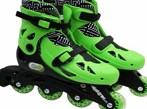 Elektra In Line Boot Skates - Green