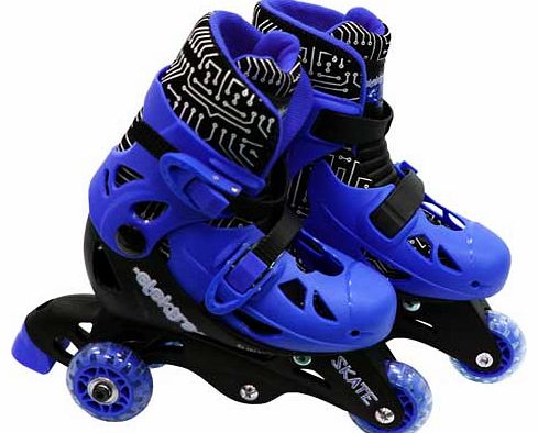 Elektra Tri to In Line Boot Skates - Blue