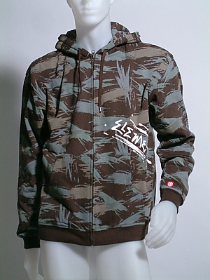 Marker Zip Hoodie - Chocolate