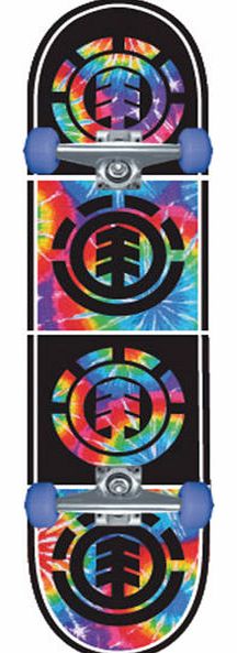 Element Tie Dye Quadant Skateboard - 7.625 inch