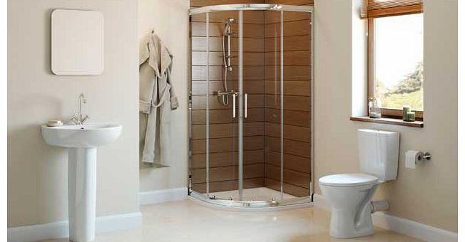 Eliana Bathrooms Eliana Cedar Enclosure Suite inc. Beech Taps