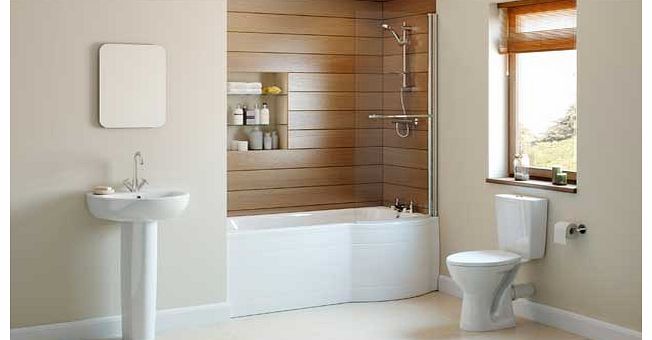 Eliana Cedar Showerbath Suite inc. Beech Taps -