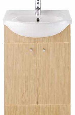 Eliana Ferne 550mm Oak Effect Vanity Unit and