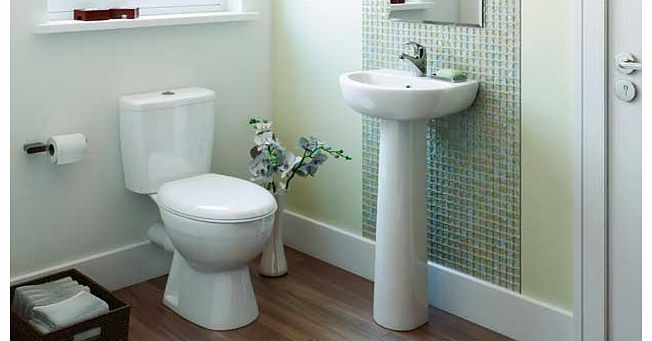 Eliana Bathrooms Eliana Maple 1 Tap Hole Cloakroom Suite inc.