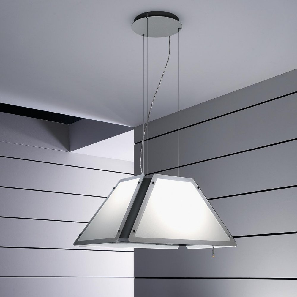 Elica 80cm x 50cm Ceiling Mounted Island Hood