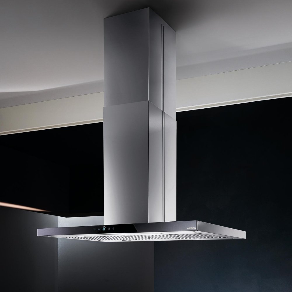 Elica 90cm x 57cm Ceiling Mounted Island Hood