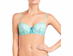 Elle Macpherson Beach Babe green contour balconette bra