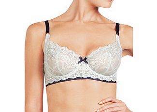 Elle Macpherson Cloud Swing cream and blue underwire bra